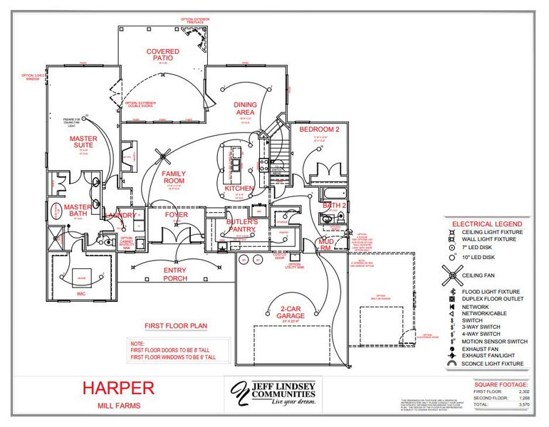 2D floor plan layout for the Harper F by Jeff Lindsey Communities in Mill Farms, Peachtree City, GA (Image 3). 2D floor plan layout for the Harper F by Jeff Lindsey Communities in Mill Farms, Peachtree City, GA (Image 3).