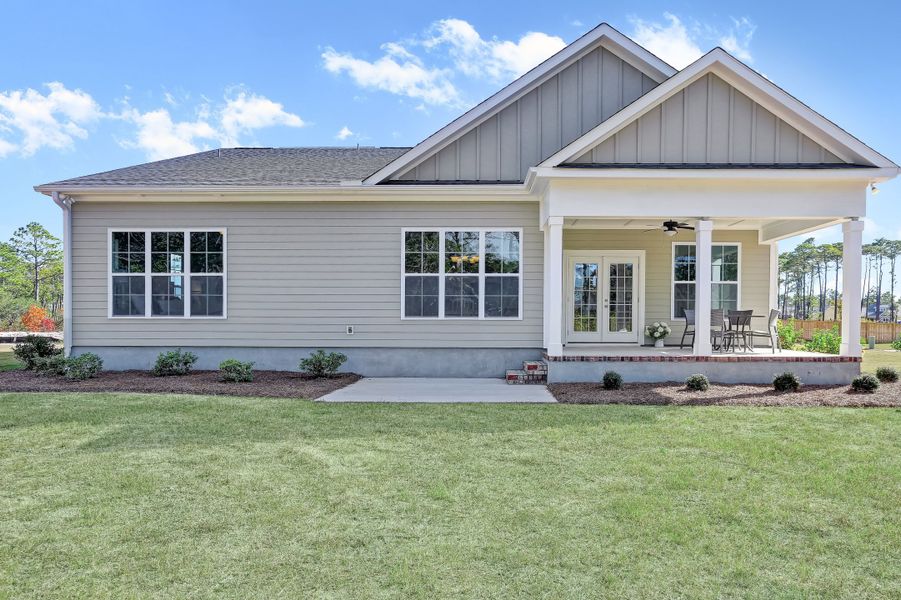Representative exterior details of a home built from the Lanai by Bill Clark Homes in Sidbury Landing, Wilmington (Image 43). Representative exterior details of a home built from the Lanai by Bill Clark Homes in Sidbury Landing, Wilmington (Image 43).
