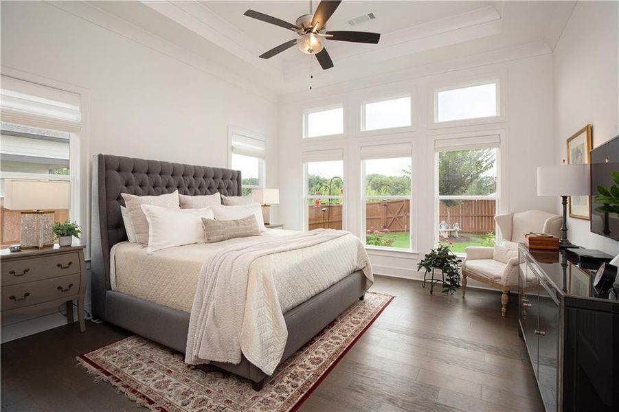 Furnished interior view inside a new home in Yellowstone Farms, Cumming (Image 8). Furnished interior view inside a new home in Yellowstone Farms, Cumming (Image 8).