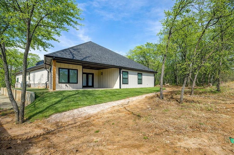 Exterior details and patio area of a home in , Runaway Bay (Image 31). Exterior details and patio area of a home in , Runaway Bay (Image 31).