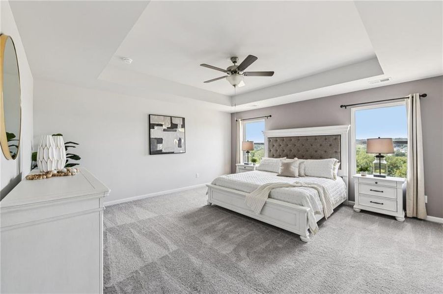 Furnished interior view inside a new home in The Hills at Cedar Creek, Winder (Image 37).