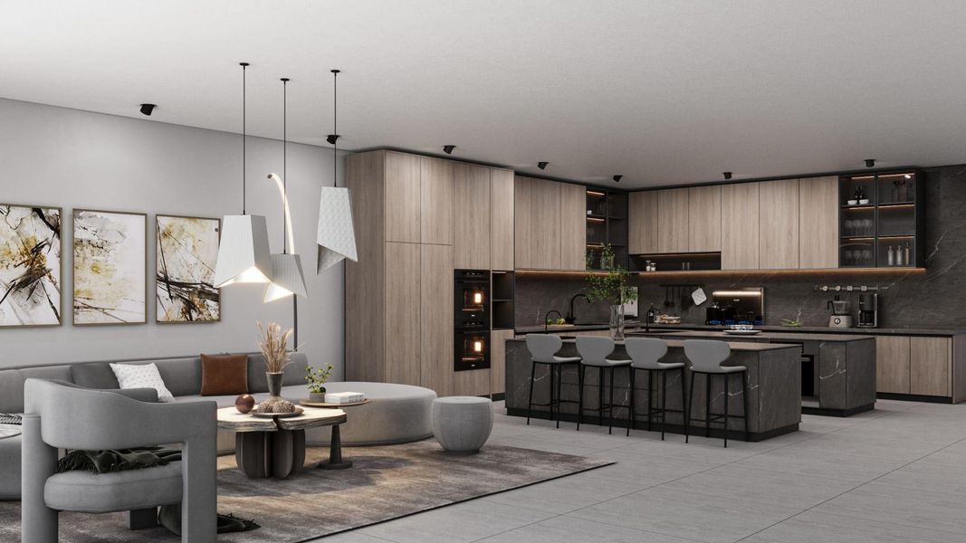 Furnished interior view inside a new home in , Fort Lauderdale (Image 8).