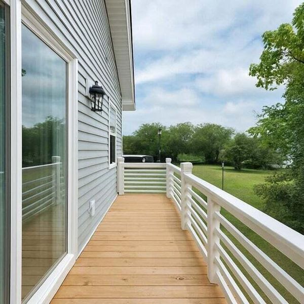 Exterior details and patio area of a home in , North Charleston (Image 25).
