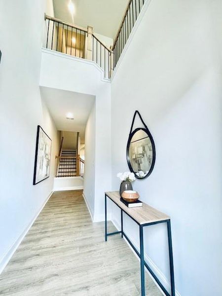 Furnished interior view inside a new home in Towne Village at Suwanee Dam, Sugar Hill (Image 9).