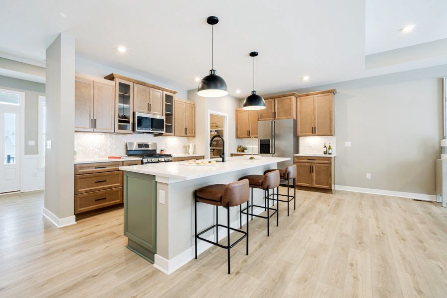 Representative furnished interior of a home built from the Morgan by Fischer Homes in Easton Park, Dallas (Image 14).