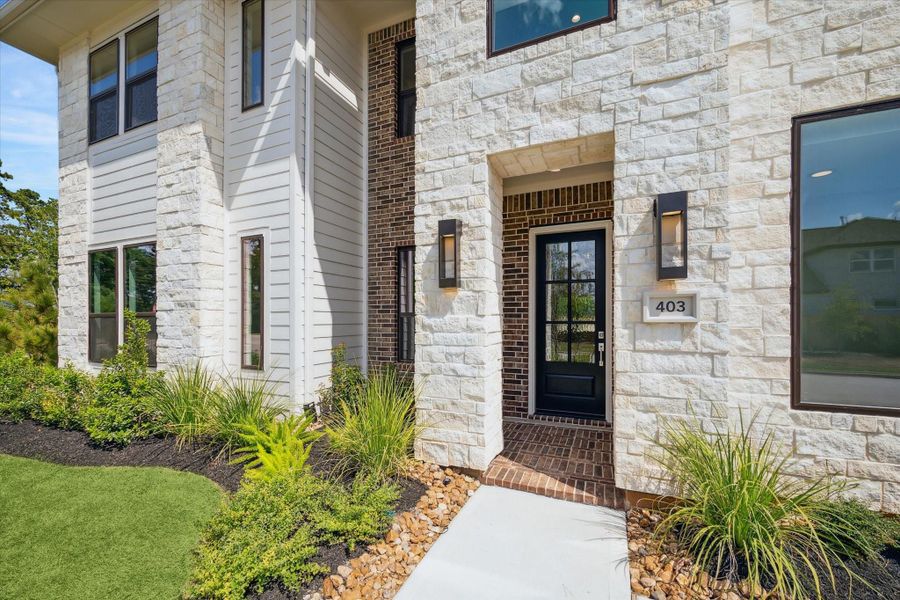 Exterior details and patio area of a home in Grand Central Park, Conroe (Image 4). Exterior details and patio area of a home in Grand Central Park, Conroe (Image 4).