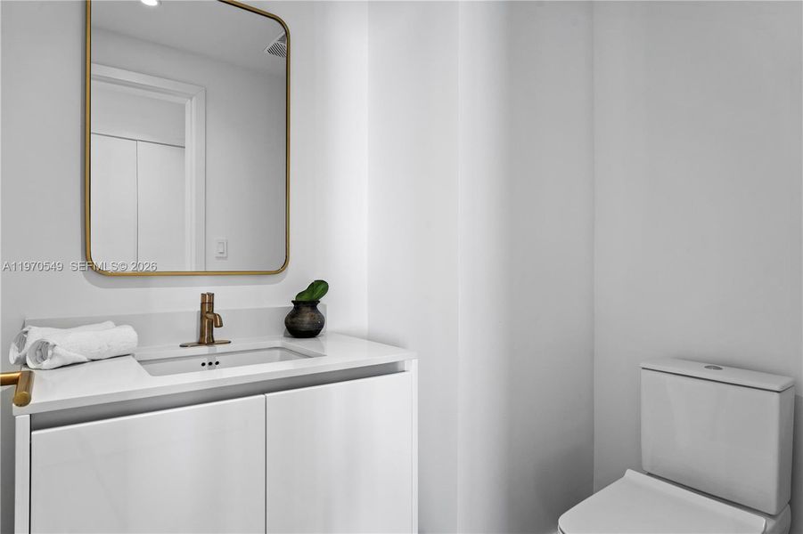 Furnished interior view inside a new home in , Miami (Image 9).