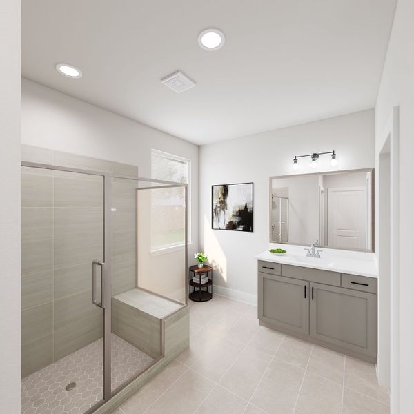 Furnished interior view inside a new home in Landmark, Denton (Image 9).