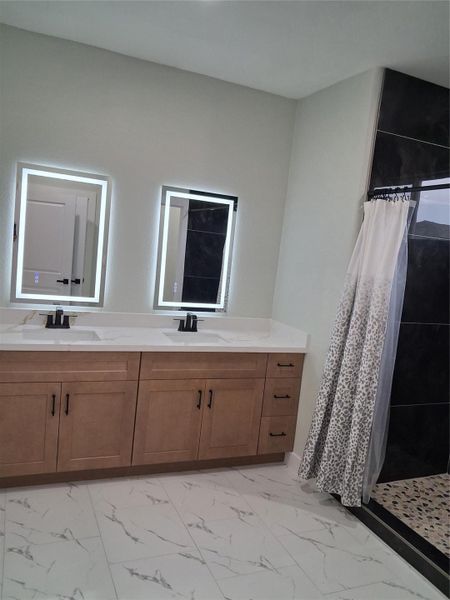 Furnished interior view inside a new home in , Cleveland (Image 14).