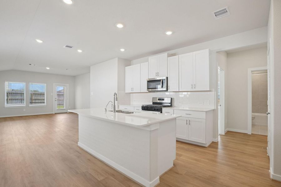 Furnished interior view inside a new home in Pine Lake Cove - Traditional Series, Montgomery (Image 6).