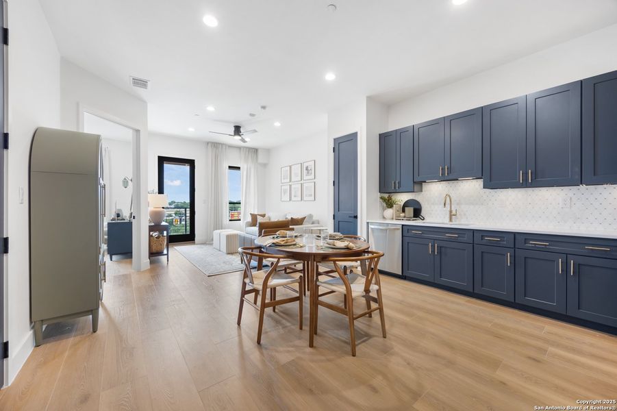 Furnished interior view inside a new home in , San Antonio (Image 8). Furnished interior view inside a new home in , San Antonio (Image 8).