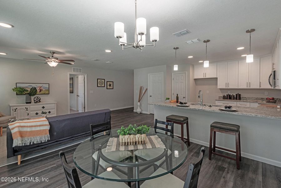 Furnished interior view inside a new home in , Jacksonville (Image 4).