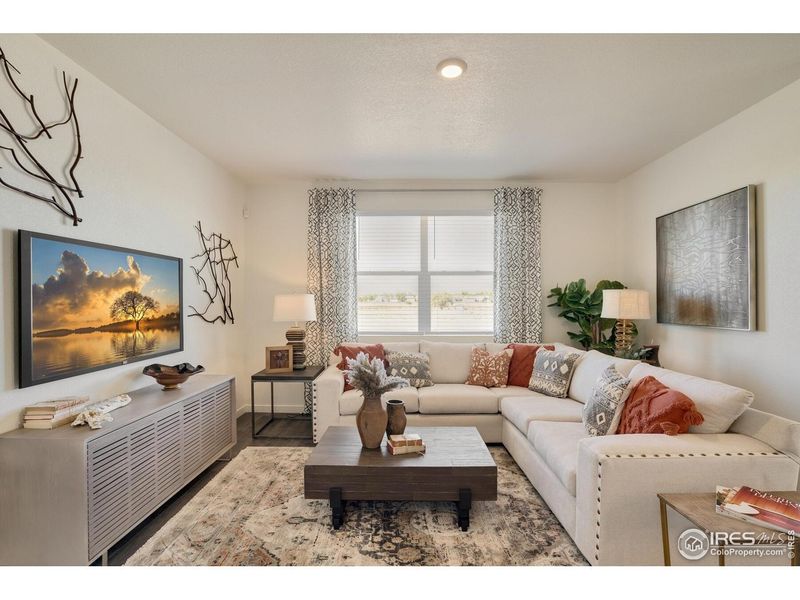 Furnished interior view inside a new home in Fossil Creek Ranch, Windsor (Image 14).