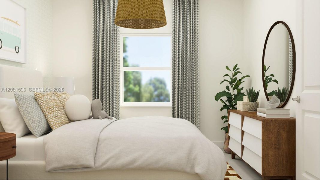Furnished interior view inside a new home in Altamira, Homestead (Image 17).