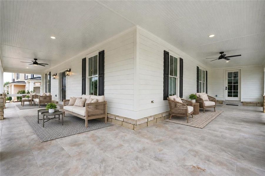 Exterior details and patio area of a home in , Alpharetta (Image 22).