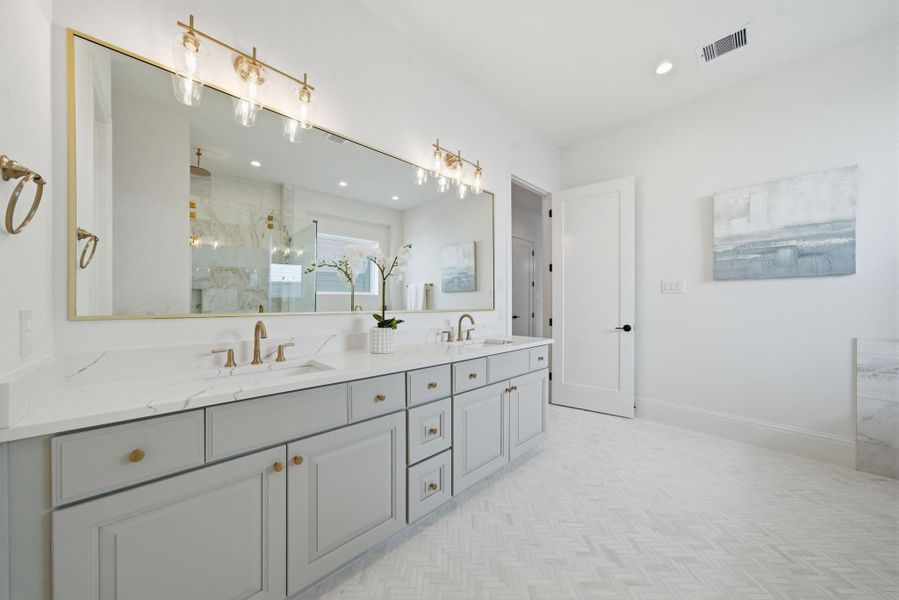 Furnished interior view inside a new home in , Houston (Image 29).