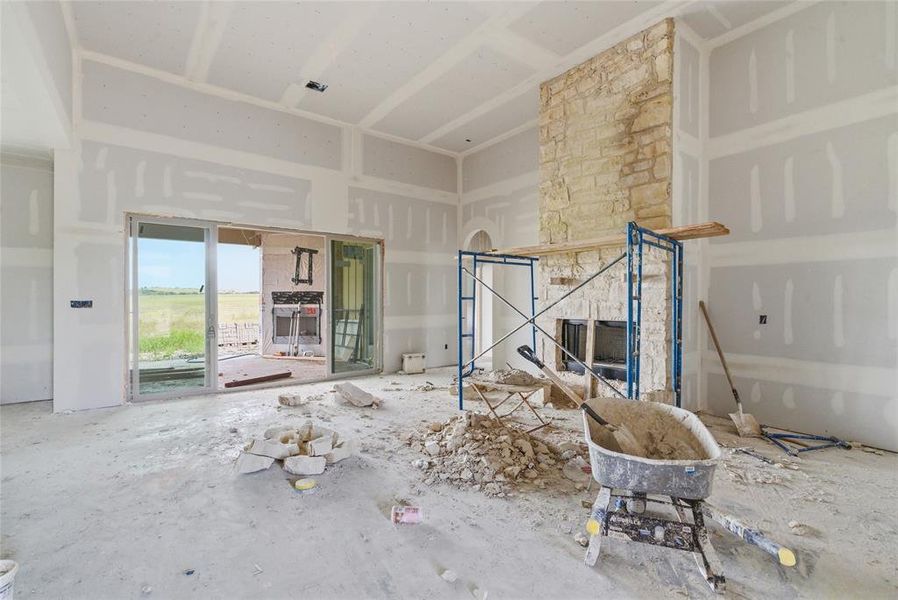 In-progress construction of a new home in , Aledo, TX (Image 14).
