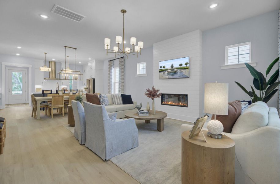 Furnished interior view inside a new home in , Johns Island (Image 45).