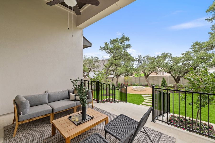 Exterior details and patio area of a home in Arbor Collection At Park Central, Georgetown (Image 24). Exterior details and patio area of a home in Arbor Collection At Park Central, Georgetown (Image 24).