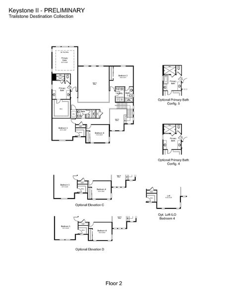 2D floor plan layout of this home in Trailstone, Arvada, CO (Image 4).