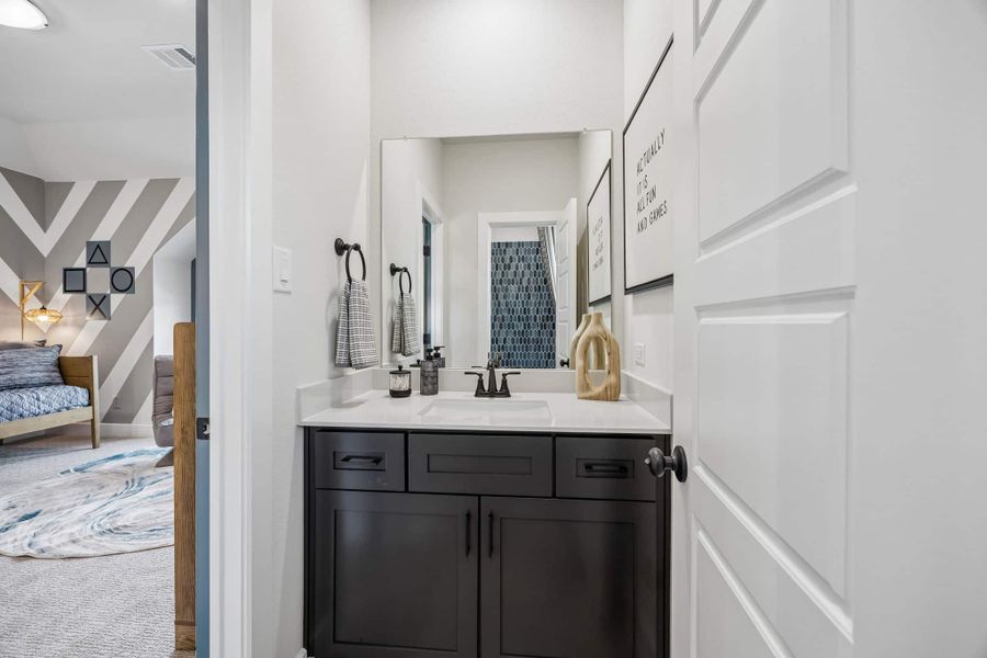 Furnished interior view inside a new home in Las Lomas, Forney (Image 28).