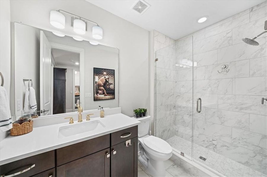 Furnished interior view inside a new home in Manning on the Square, Alpharetta (Image 52).