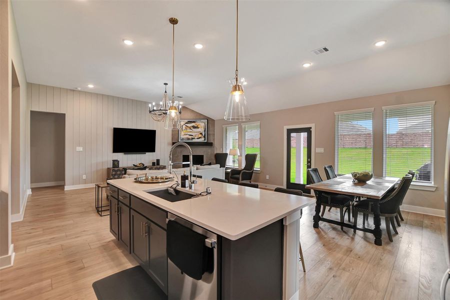 Furnished interior view inside a new home in Lone Star Landing, Montgomery (Image 17).