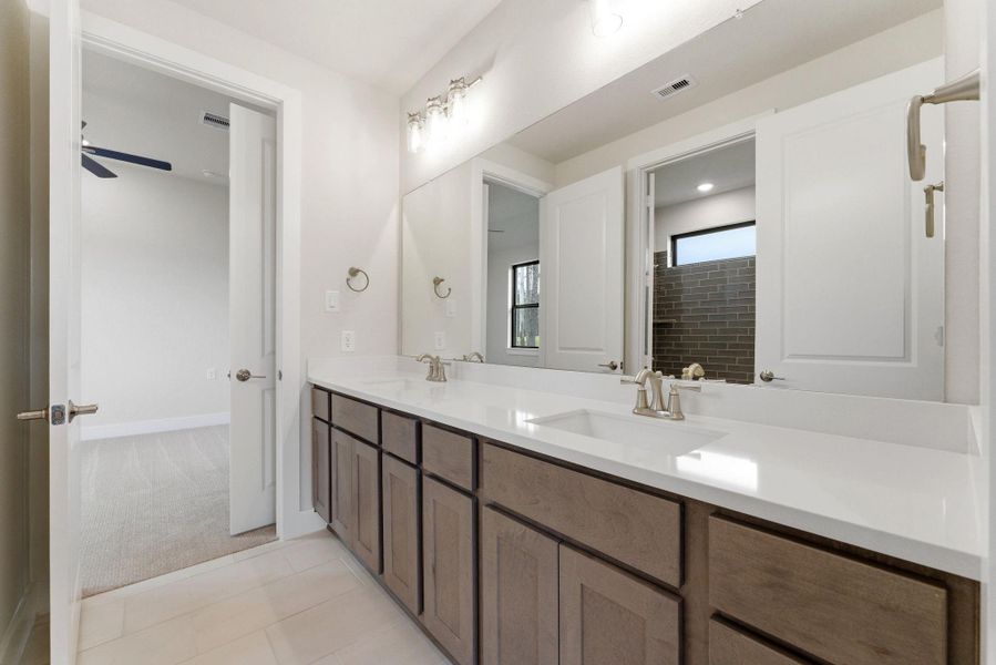 Furnished interior view inside a new home in The Highlands, Porter (Image 11).