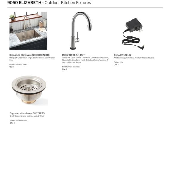 Outdoor Kitchen Fixtures Outdoor Kitchen Fixtures