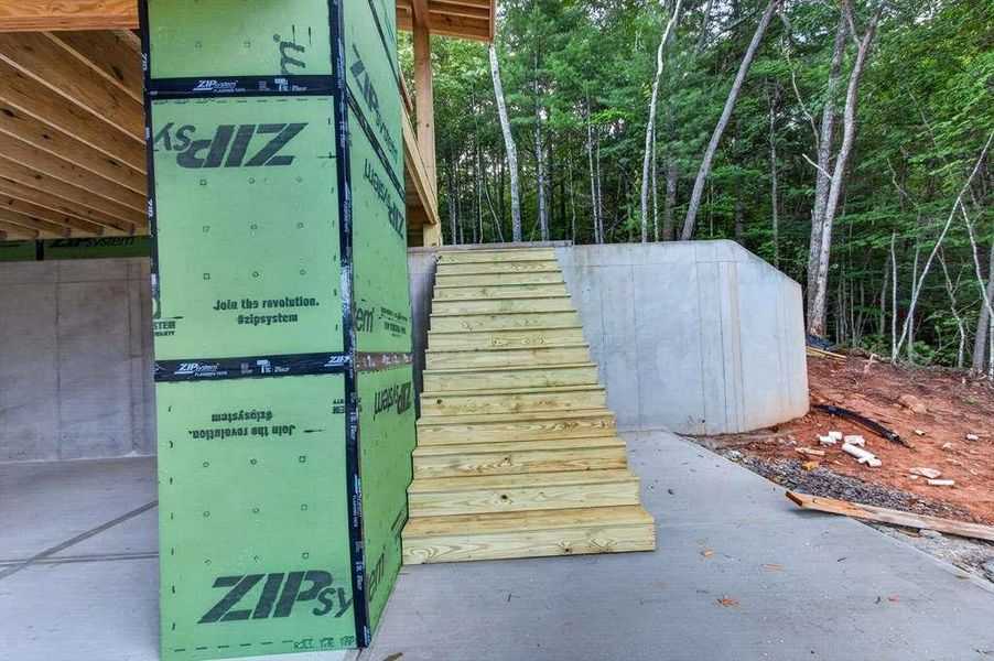In-progress construction of a new home in , Cherry Log, GA (Image 8).