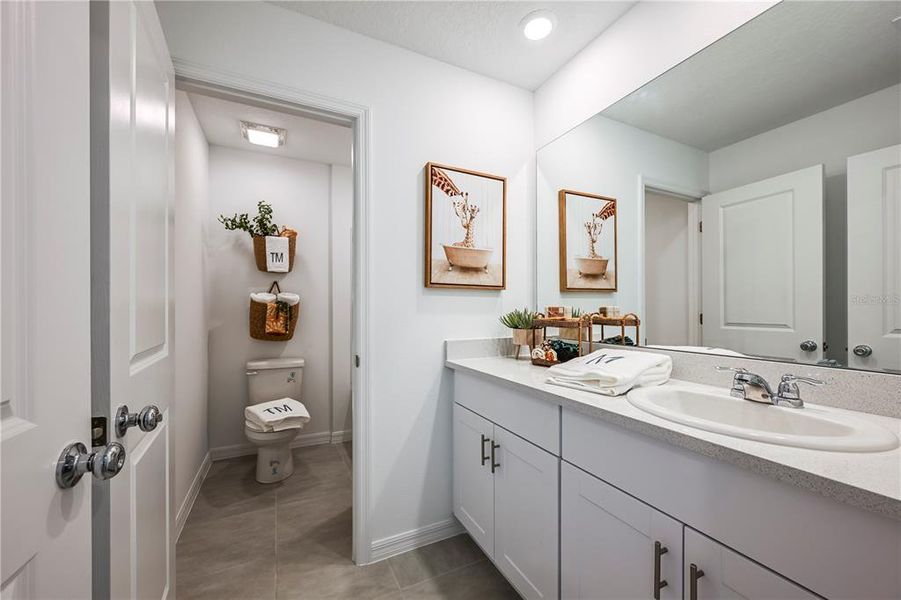 Furnished interior view inside a new home in Waterstone, Groveland (Image 5). Furnished interior view inside a new home in Waterstone, Groveland (Image 5).