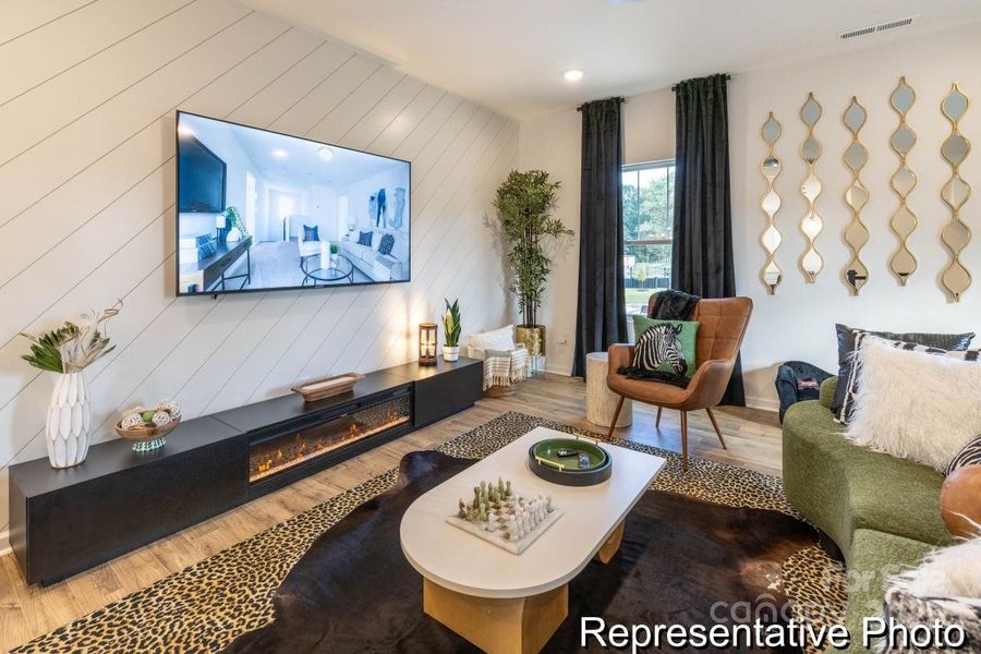 Furnished interior view inside a new home in , Charlotte (Image 6). Furnished interior view inside a new home in , Charlotte (Image 6).