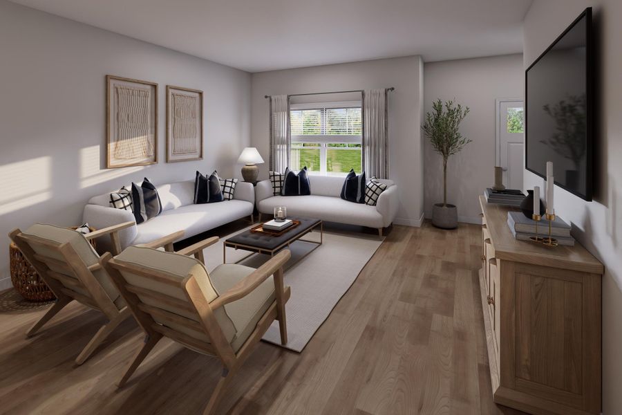 Furnished interior view inside a new home in The Crossing at St. James, Goose Creek (Image 5).