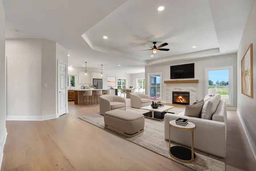 Representative furnished interior of a home built from the The Avery by Forbes Capretto Homes in Sandywood Circle, Grand Island (Image 4).