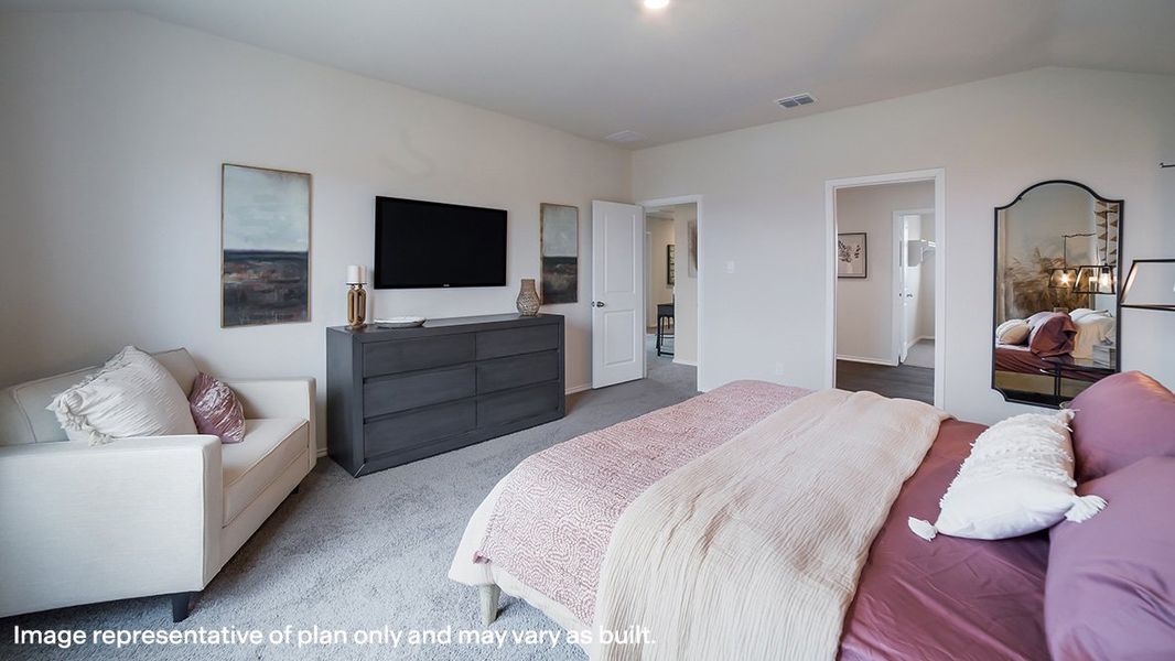 Furnished interior view inside a new home in Blue Ridge Ranch, San Antonio (Image 13).