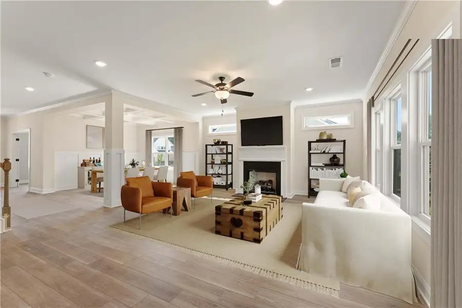 Furnished interior view inside a new home in , Dallas (Image 2). Furnished interior view inside a new home in , Dallas (Image 2).