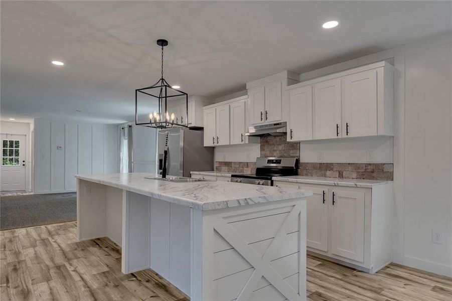 Furnished interior view inside a new home in , Maysville (Image 4).