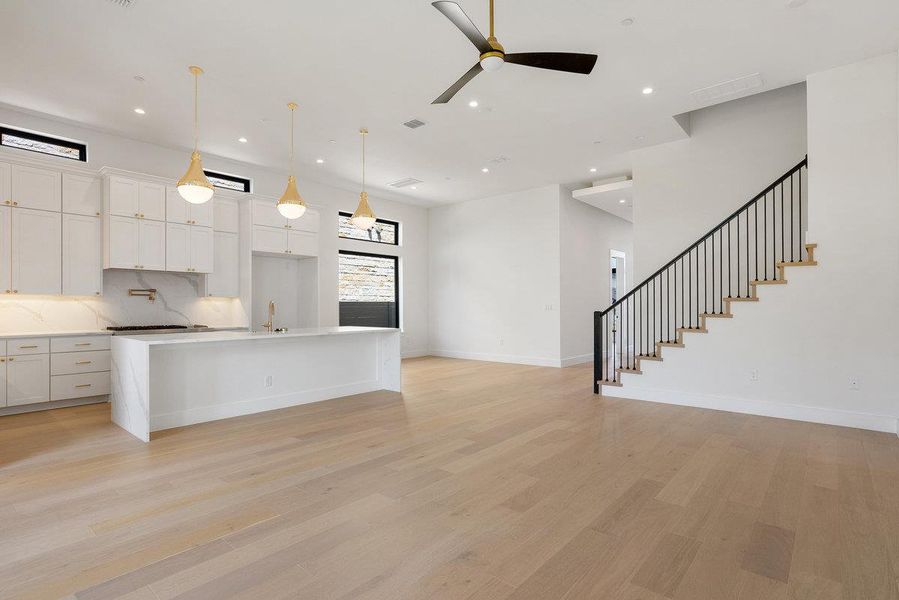 Spacious, unfurnished interior of a new home in Milky Way at River Place, Austin (Image 32).