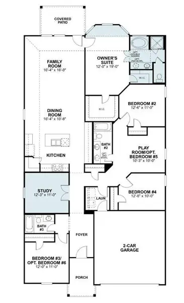 2D floor plan layout of this home in Magnolia Ridge, Magnolia, TX (Image 5). 2D floor plan layout of this home in Magnolia Ridge, Magnolia, TX (Image 5).