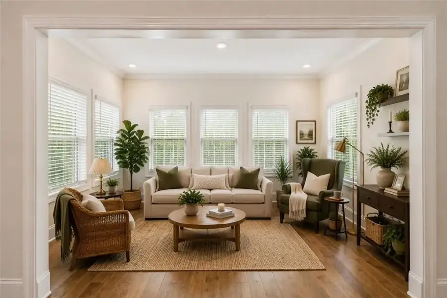 Furnished interior view inside a new home in Waterhaven, Cumming (Image 9).