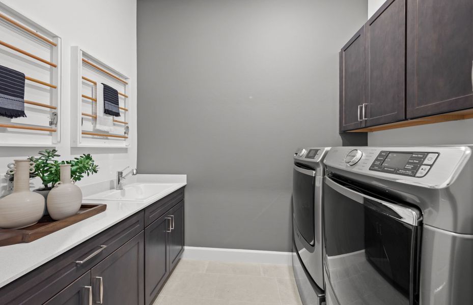 Laundry room with storage options Laundry room with storage options