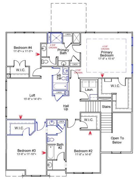 2D floor plan layout of this home in Hewing Farms, Summerville, SC (Image 5).