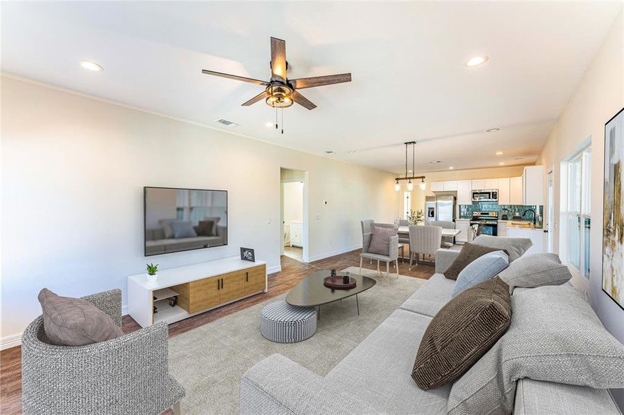 Furnished interior view inside a new home in , Paris (Image 12). Furnished interior view inside a new home in , Paris (Image 12).