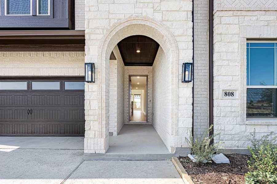 Front exterior of a new home in Wildflower Ranch 60-65, Fort Worth, TX, highlighting curb appeal (Image 27). Front exterior of a new home in Wildflower Ranch 60-65, Fort Worth, TX, highlighting curb appeal (Image 27).