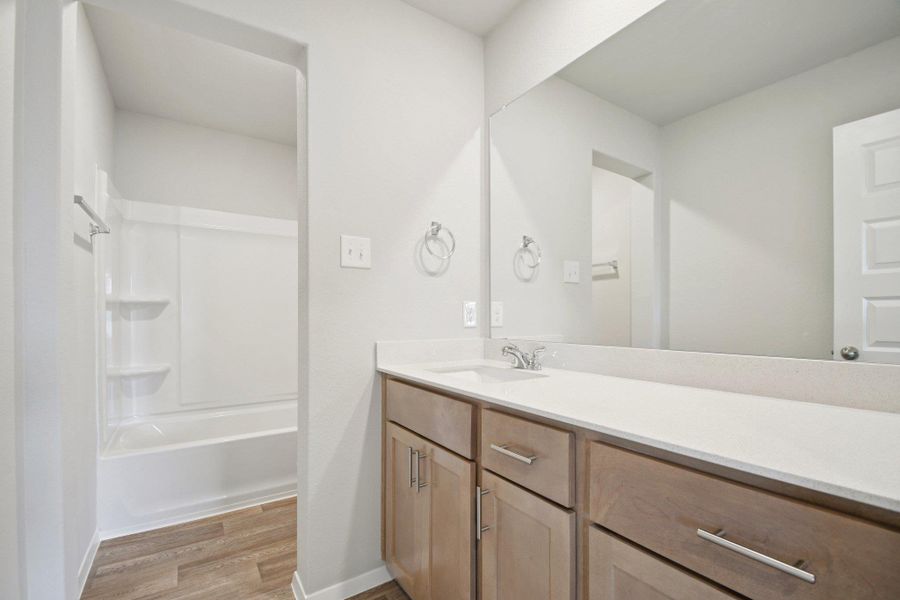 Furnished interior view inside a new home in Cloverleaf, Austin (Image 14).