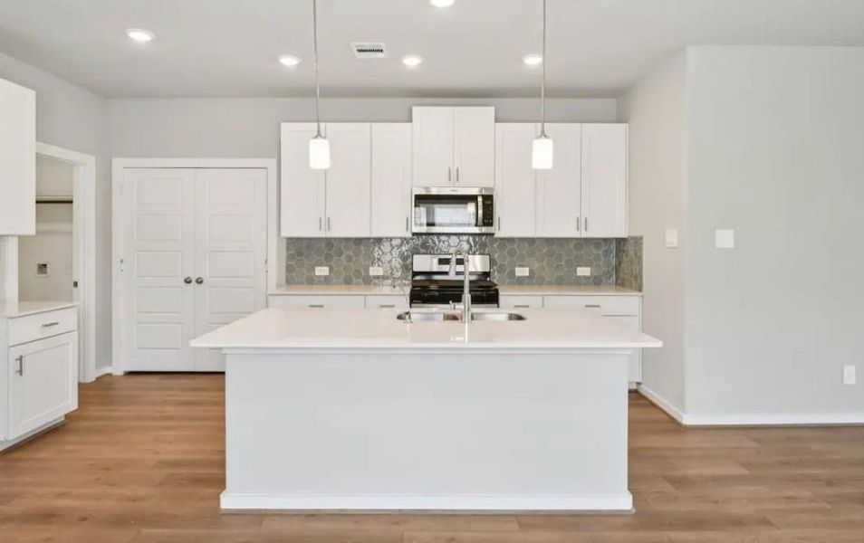 Photo is not of the actual home, but is an inspirational photo of builder’s model home and may depict options, furnishings, and/or decorator features that are not included