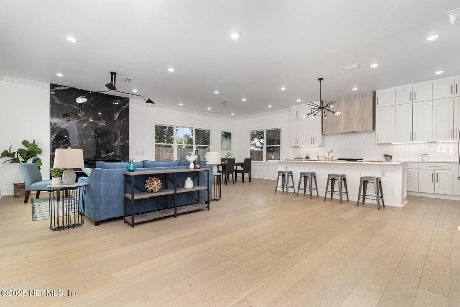 Furnished interior view inside a new home in , Jacksonville (Image 12). Furnished interior view inside a new home in , Jacksonville (Image 12).