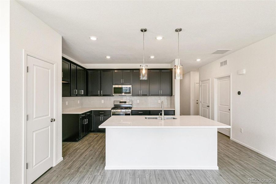 Furnished interior view inside a new home in Turnberry, Commerce City (Image 14). Furnished interior view inside a new home in Turnberry, Commerce City (Image 14).