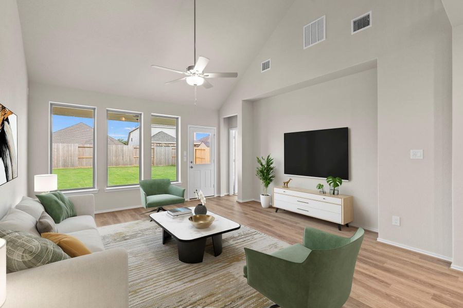 Furnished interior view inside a new home in Candela, Richmond (Image 12). Furnished interior view inside a new home in Candela, Richmond (Image 12).