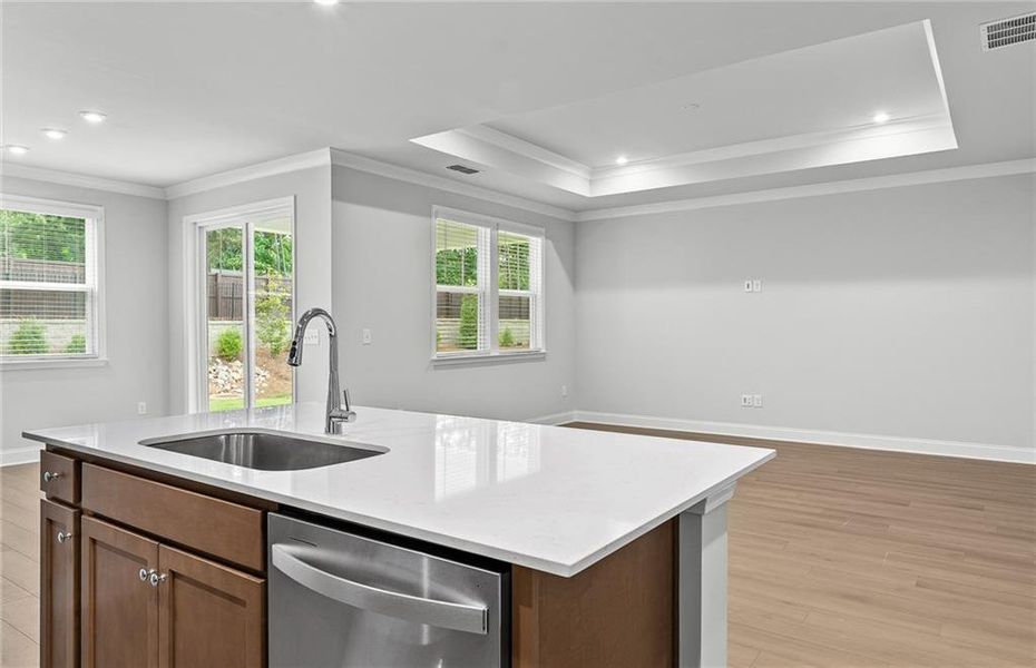 Close-up of interior finishes inside a home in Sun City Peachtree, Griffin (Image 6).